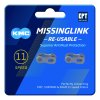 KMC Kettenverschlussglied MissingLink Ti-N Kompatibilität: 11-fach | SB-Verpackung | silber